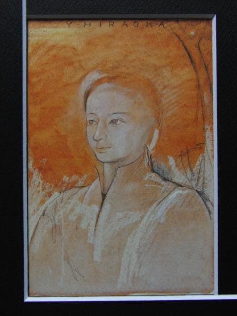 平岡靖弘、【爽風】、希少な画集画、新品高級額・額装付