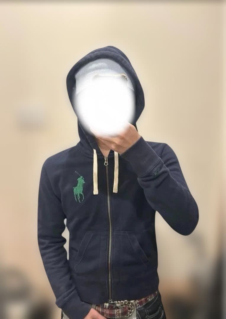 ポロラルフローレン　ビッグポニー　短丈　S ネイビー　flexwitme