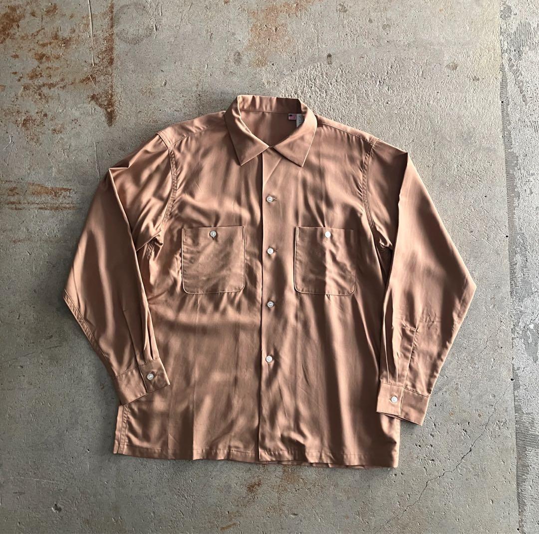 新品 A.R.P. ギャバナロ オープンカラーシャツ レーヨンループカラー