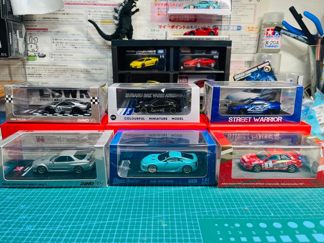 ミニカー 1/64 6点セット 新品未開封。JDM