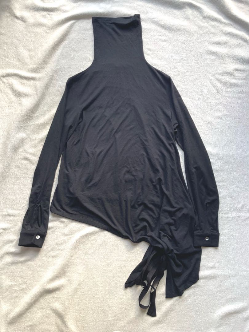 ANN DEMEULEMEESTER アシンメトリー　変形カットソー　黒　美品