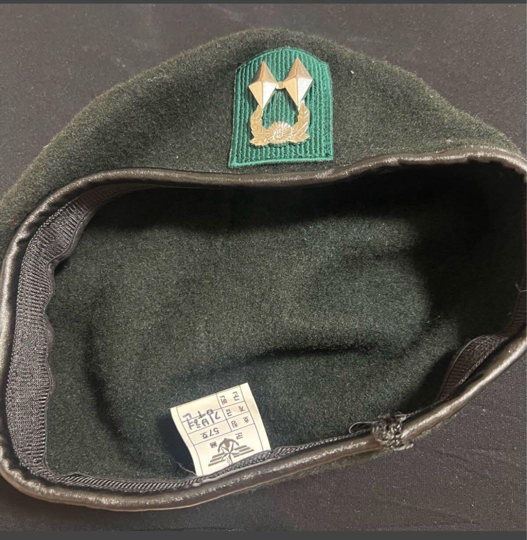 韓国軍 官給品ベレー帽 中尉 57