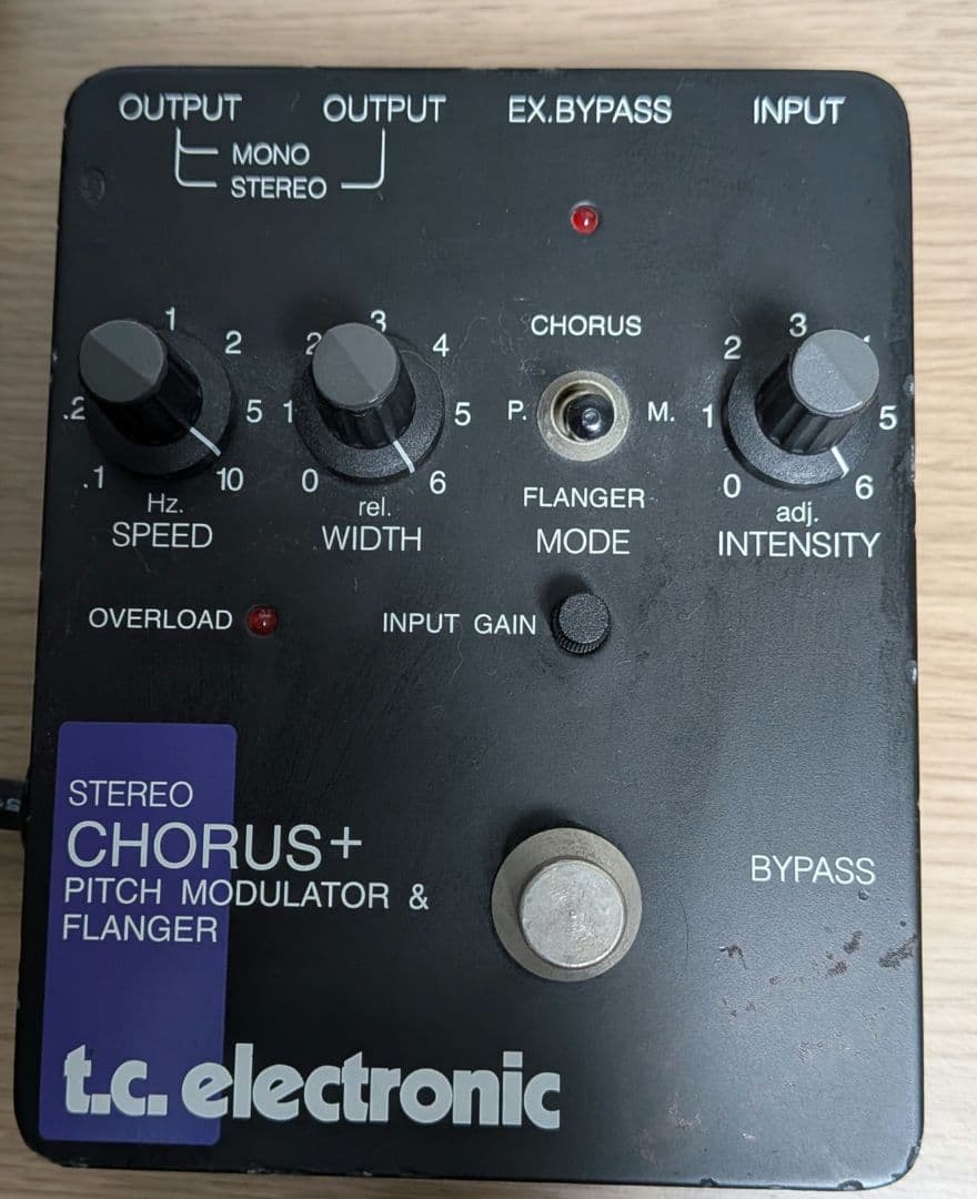 （ビンテージ）t.c.electronic CHORUS+ ギターエフェクター
