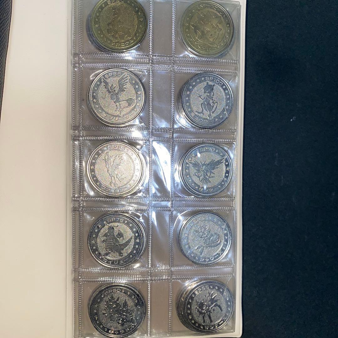 貴重】ポケモン メタルコインフォルダー&コイン40枚セット金2枚