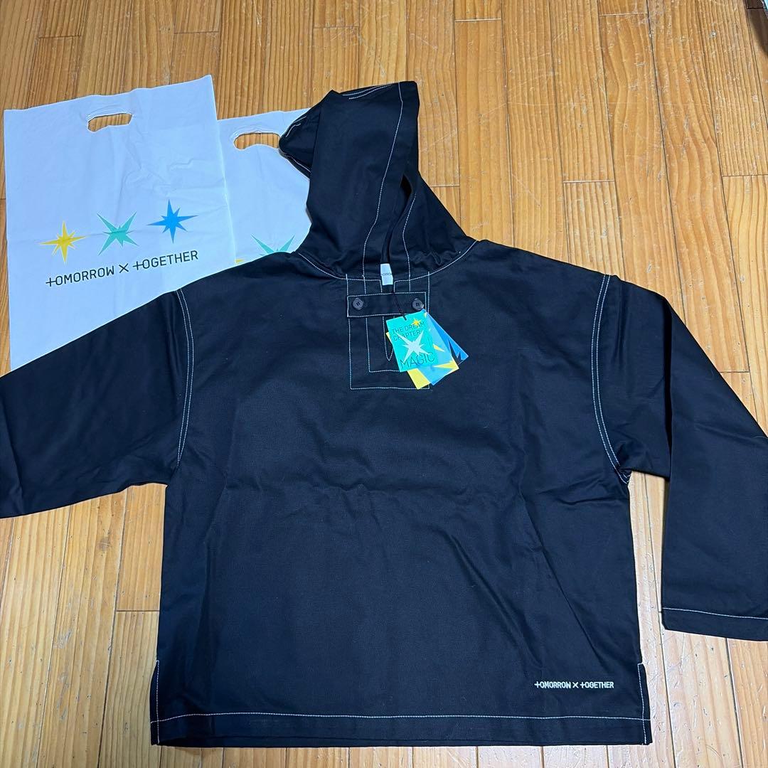 TOMORROW X TOGETHER フード付きシャツ CREARE -LINO- シャツ 「ユニセックス商品」フード付きチェックシャツ