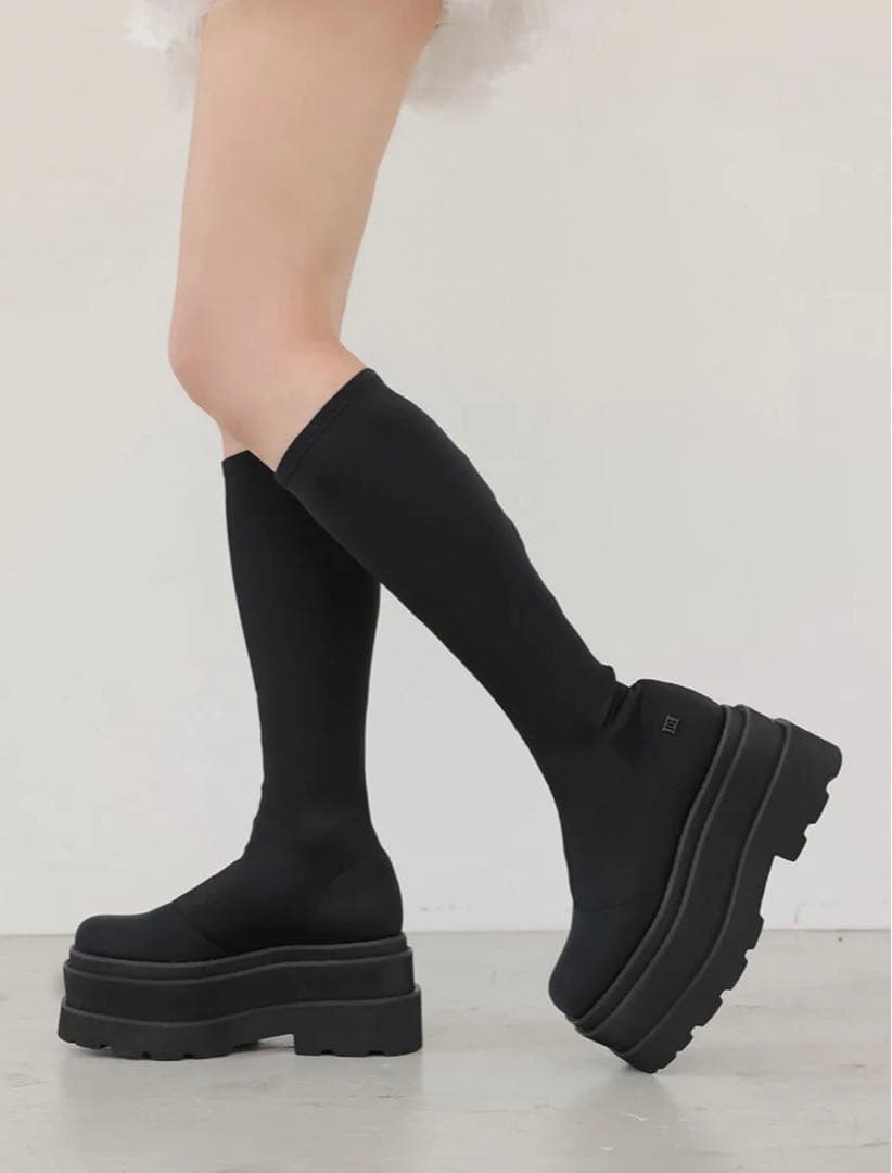 Darich ウルトラストレッチフラットブーツ ダーリッチ Darich ウルトラストレッチフラットブーツ （ブラック