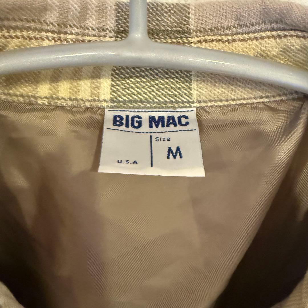 大人気今だけ限定 BIG MAC ビッグマック ネルシャツ 裏地付き USA製