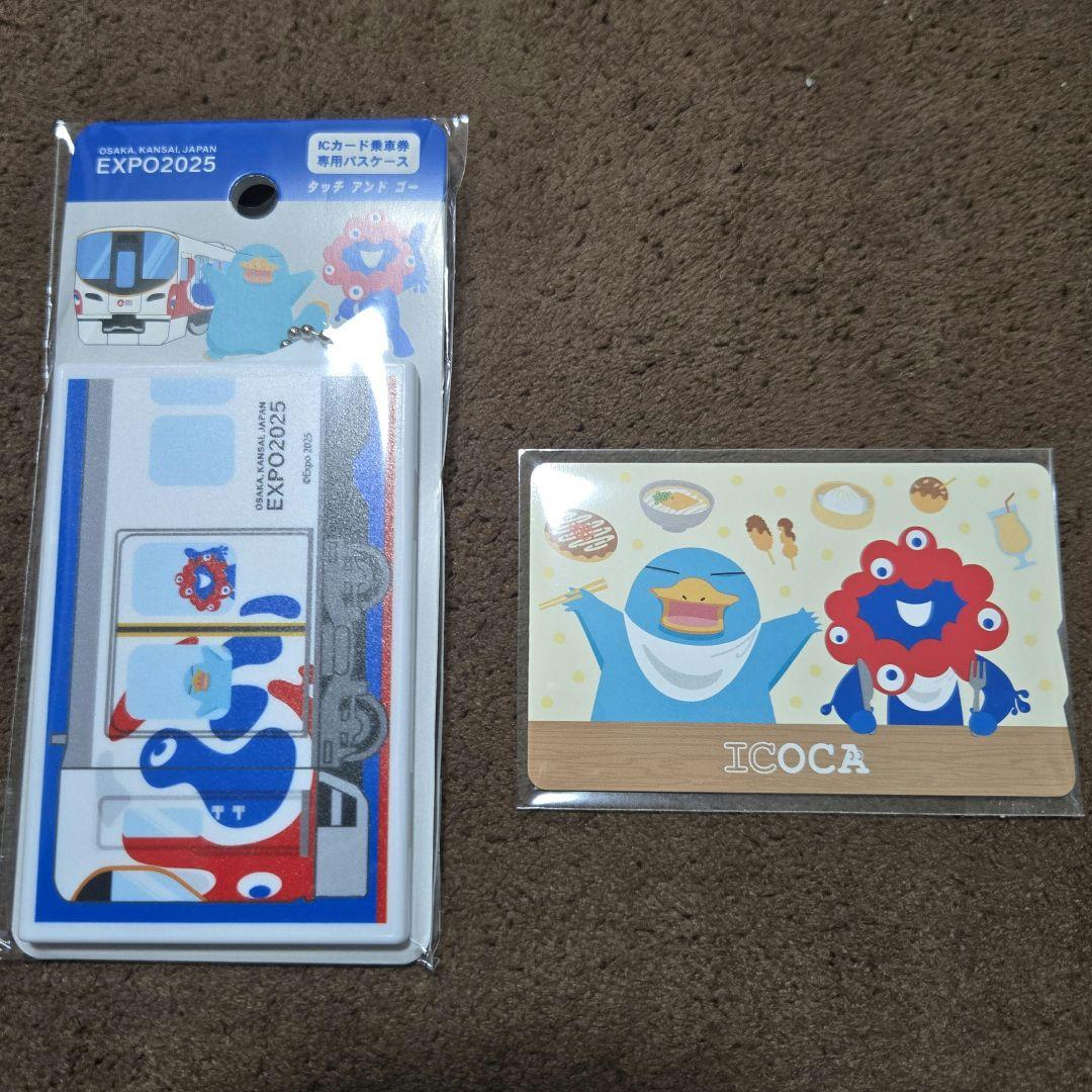 ア*ハ様 【会場限定】ミャクミャク×イコちゃんICOCA・パスケースのセット記念