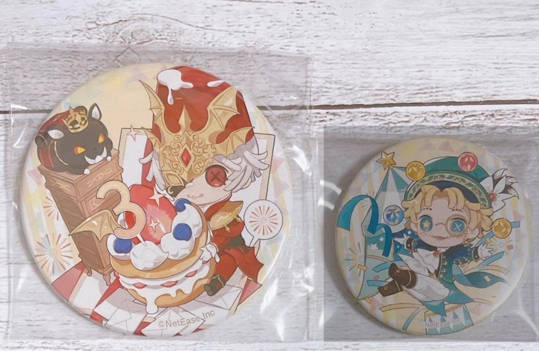 【断捨離中】第五人格 スイパラ 3周年 抽選 A賞 缶バッジ ポストマン 公式スイーツパラダイス