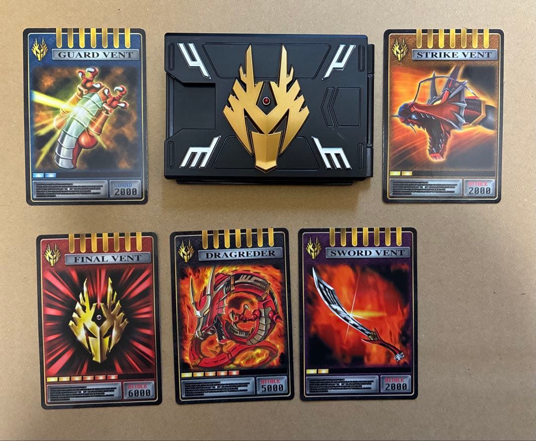 CSM 龍騎デッキ アドベントカード Vバックル&ドラグバイザー付属品 龍騎