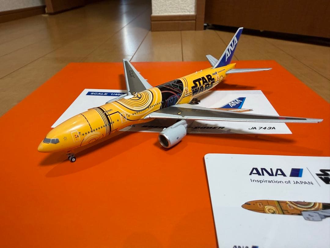 航空機・ヘリコプター JC WINGS 1/400 ANA C3PO JET JA743A スターウォーズ「C-3PO ANA JET」1月9日に特別塗装での運航終了