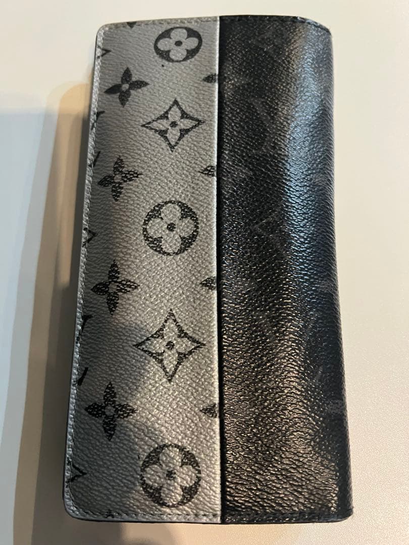 Louis Vuitton 長財布 ブラック シルバー　モノグラム