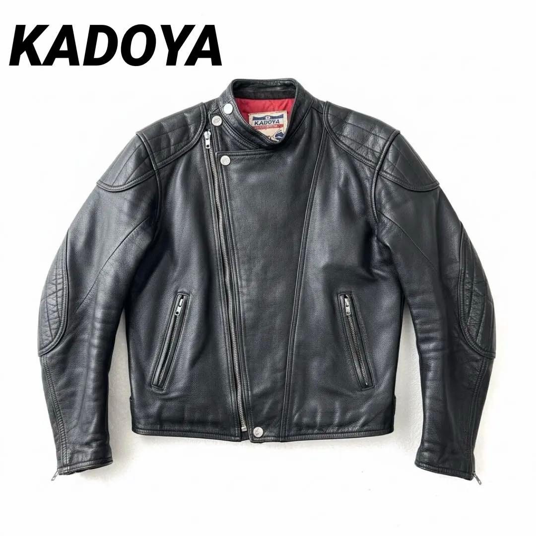 KADOYA カドヤ ライダースジャケット シングル　レザージャケット XL