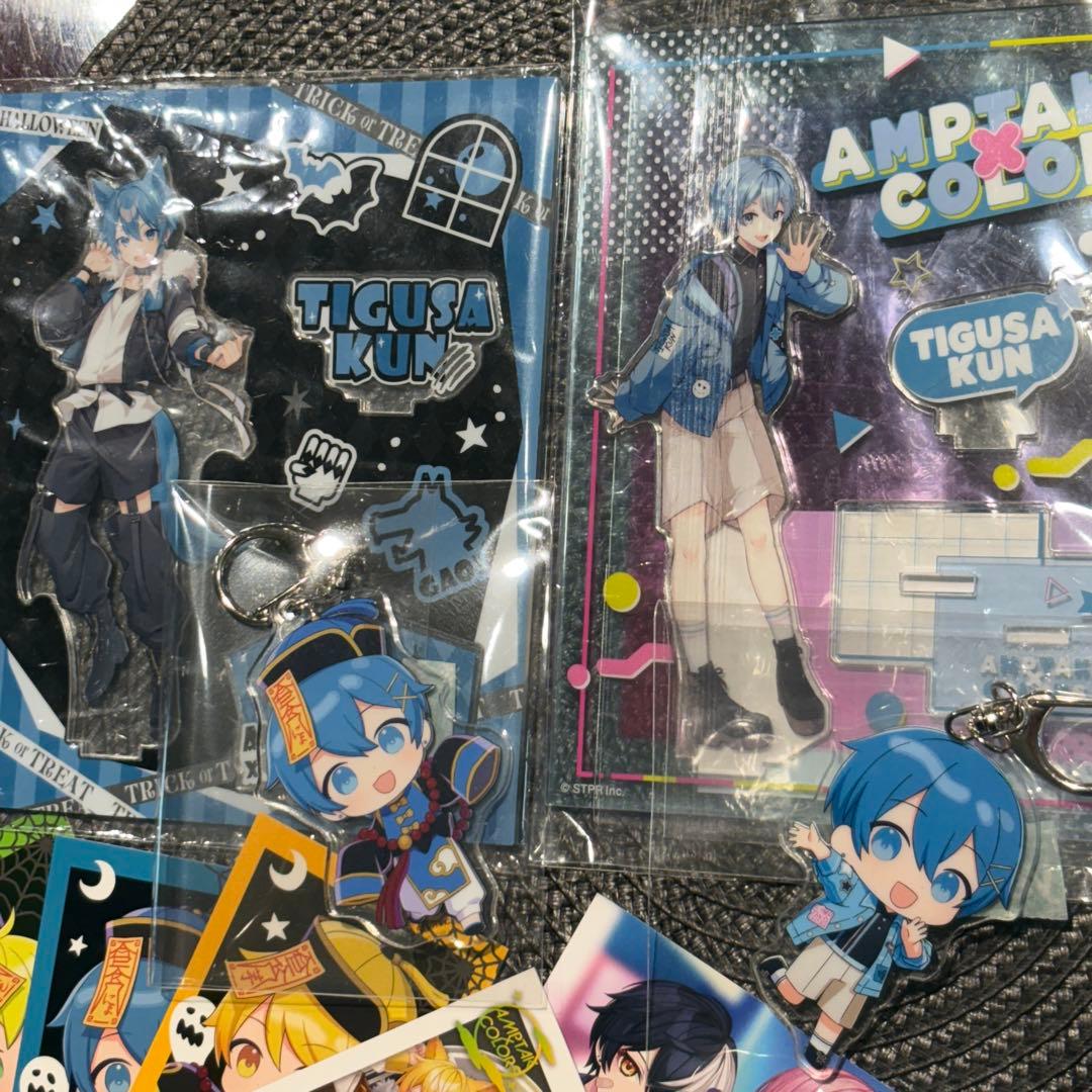 アンプタックカラーズ 16点セット ちぐさくん 本、バッジ、プリント