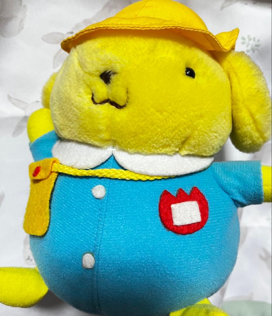 ポムポムプリン　レトロ　ぬいぐるみ　幼稚園　プライズ当時物