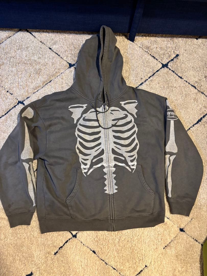 VANSON バンソン ジップアップフーディー BONE ZIPUPHOODI VANSON（バンソン） スウェット BONE ZIP UP HOODIE ジップパーカー