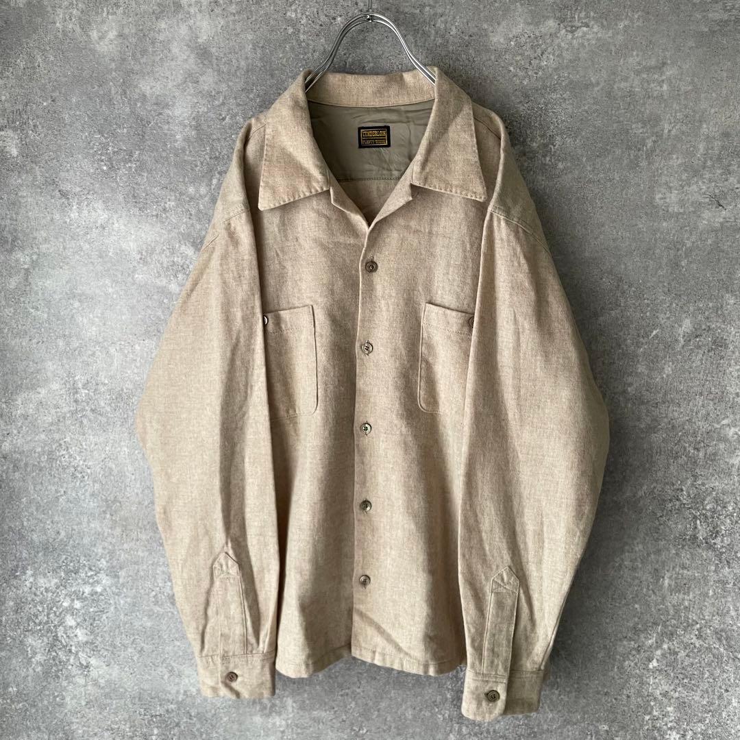 TENDERLOIN テンダーロイン オープンカラー シャツ ベージュ - メルカリ