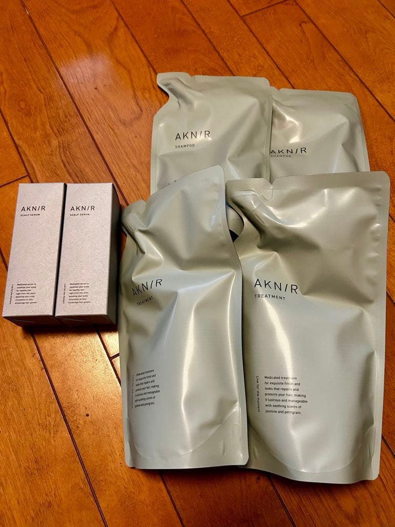 AKNIR 【定期便セット】シャンプー トリートメント セラム　2セット