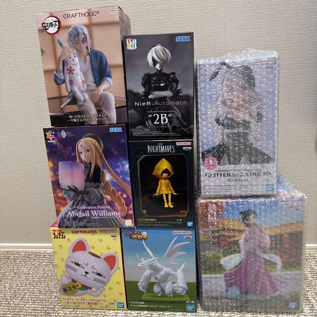 フィギュア8体セット　ぬーどるストッパー　宇髄天元　ちょこのせ　ニーア　2B