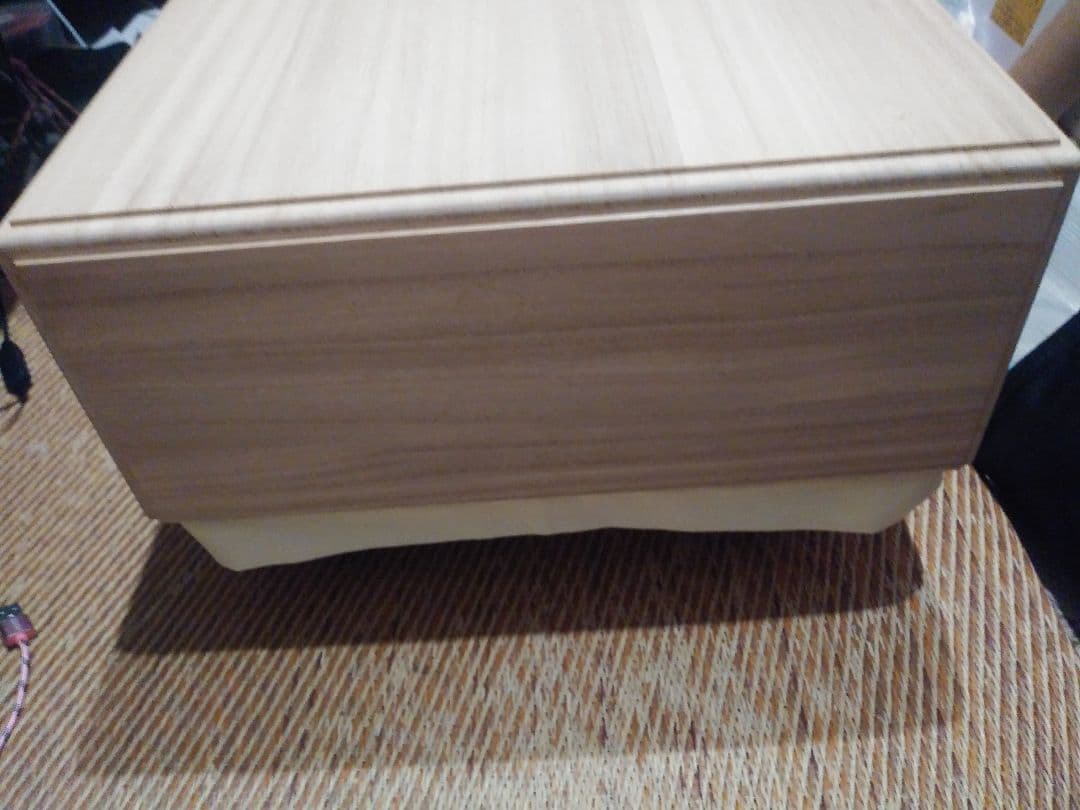 本カヤ4.5寸将棋盤、盤覆、覆布、4本足駒台付き