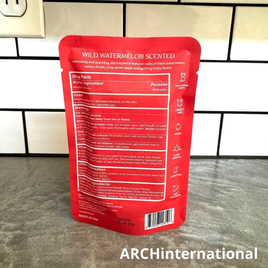 日本未発売】 Touchland タッチランド 美容 ハンドサニタイザー4個