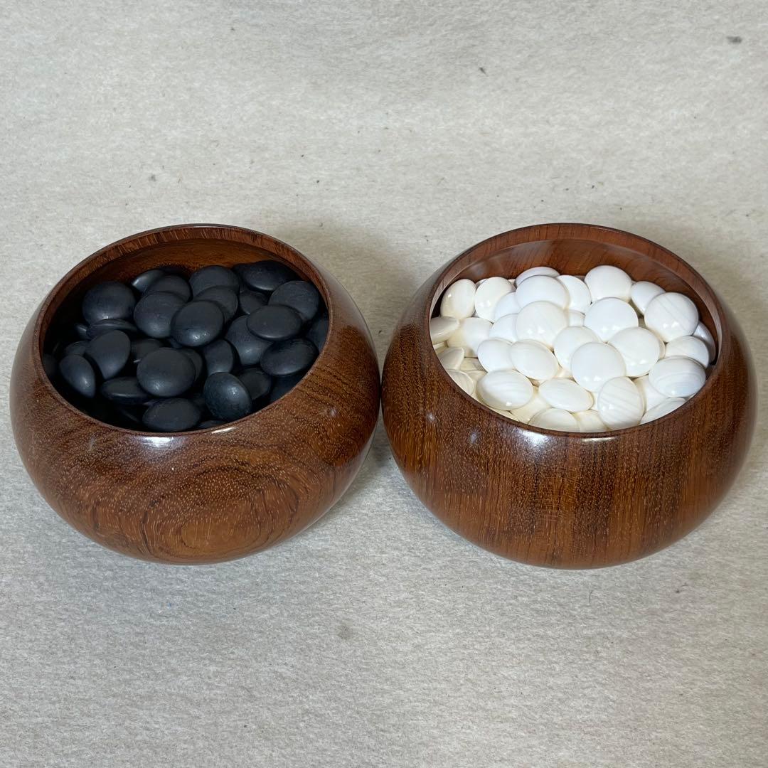 蛤碁石 碁石 36号 碁盤 碁笥 30号 2セット - メルカリ