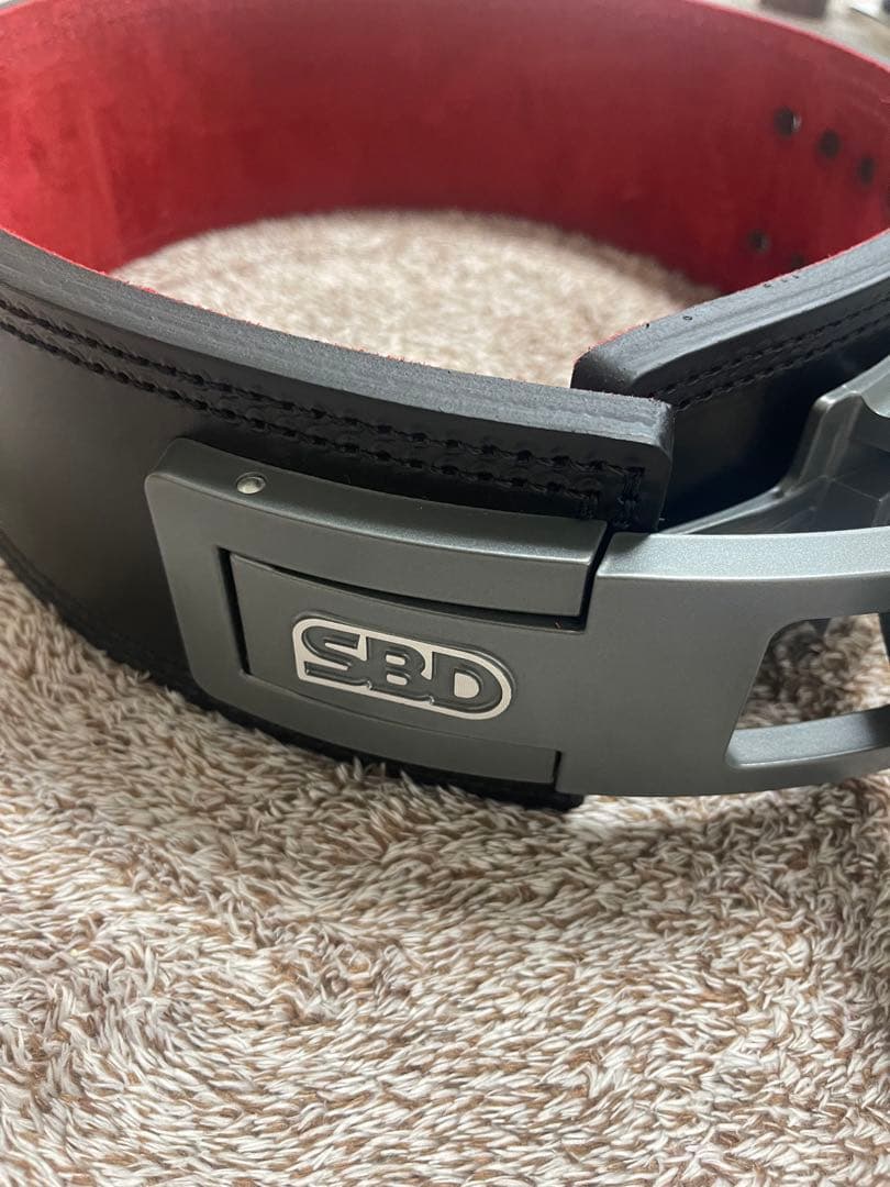 SBD トレーニング・パワーベルト 黒/赤 MサイズSBD トレーニング