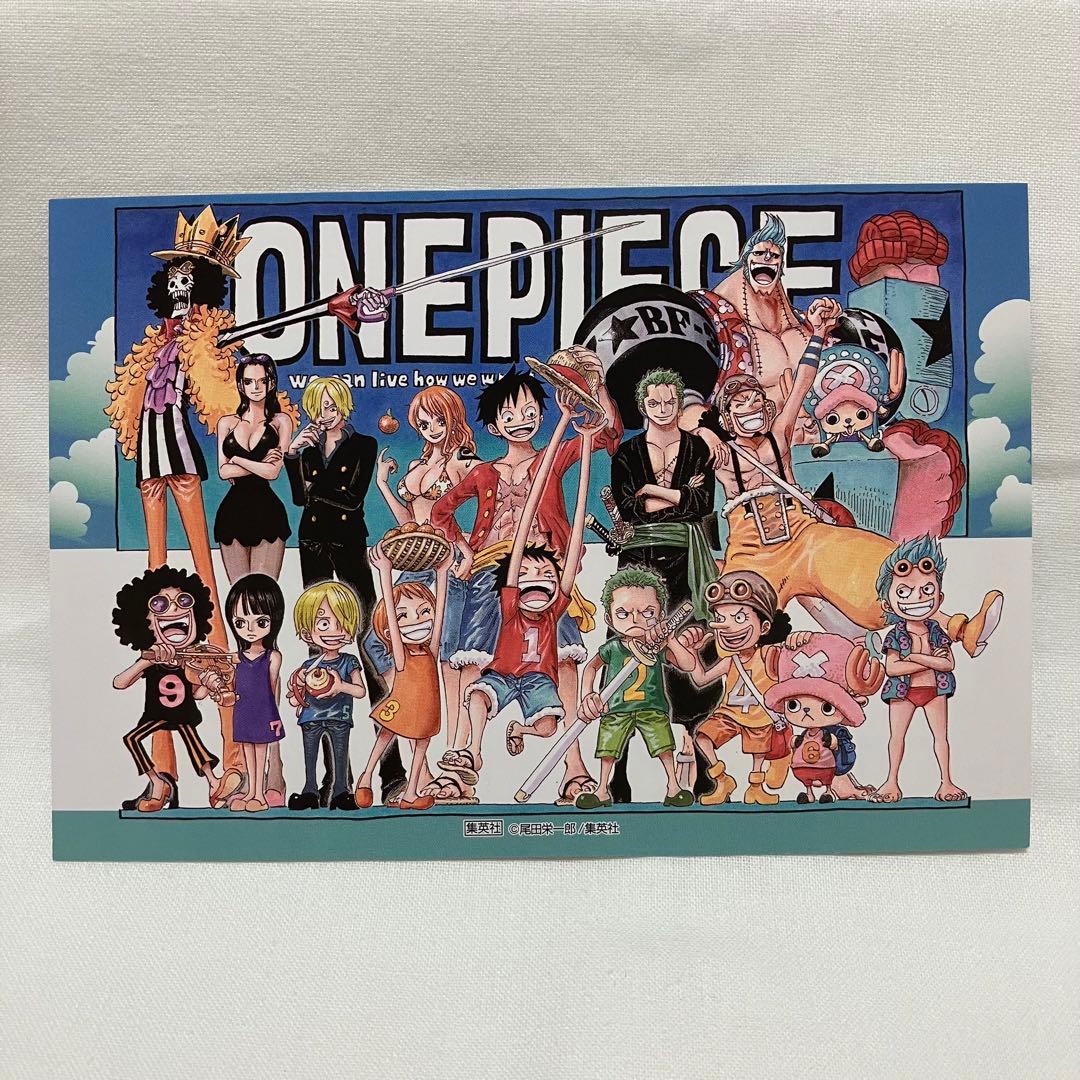 ワンピース ポストカード 麦わらの一味 子供 幼少期 原作柄 カラー絵