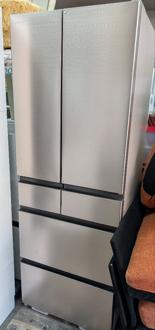 送料込　日立　冷蔵庫 　485L　R-HW49S　両開き冷蔵庫　シルバー Amazon | 日立 冷蔵庫 幅65cm 485L フレンチドア R-HW49S N ハーモニー