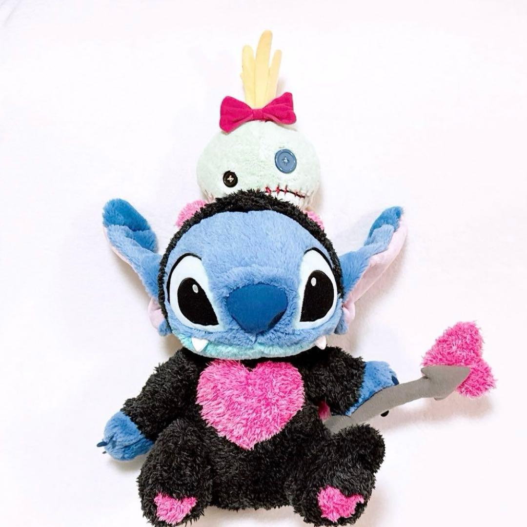 ディズニーストア スティッチ デビル 悪魔 スクランプ ぬいぐるみ レア