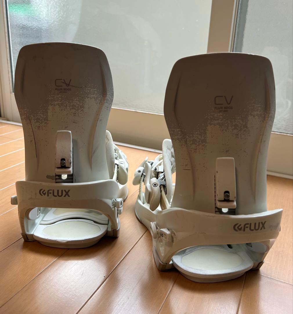 FLUX CV ホワイト スノーボード ビンディング　M size