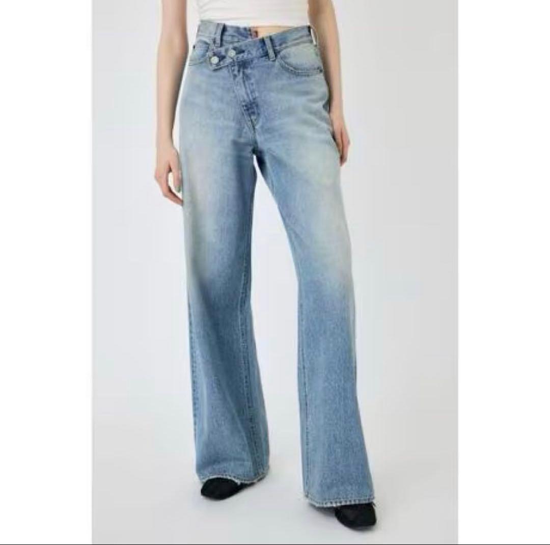 MOUSSY CROSS WAIST WIDE STRAIGHT デニムパンツ MOUSSY | CROSS WAIST WIDE ストレート (ワイド ) |SHEL'TTER WEBSTORE