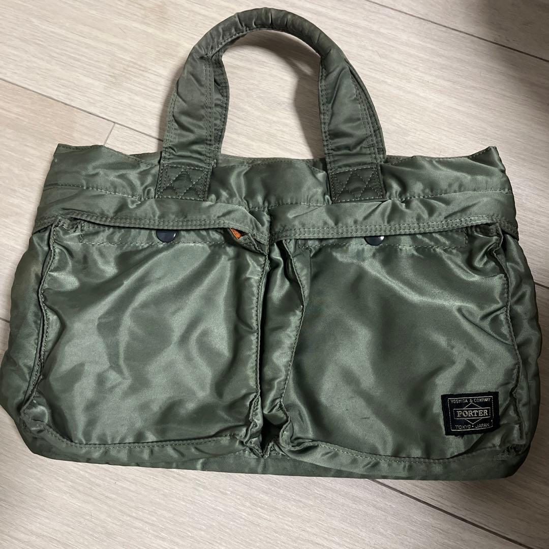 【激レア】PORTER オリーブ トートバッグ