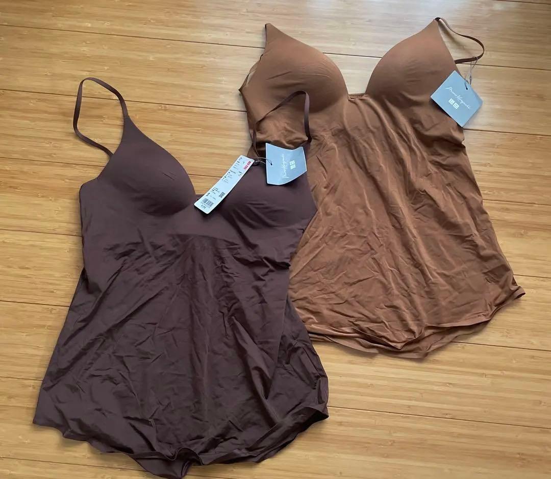 ユニクロ マメクロゴウチ エアリズムプランジブラキャミソール Ｓ　2枚セット