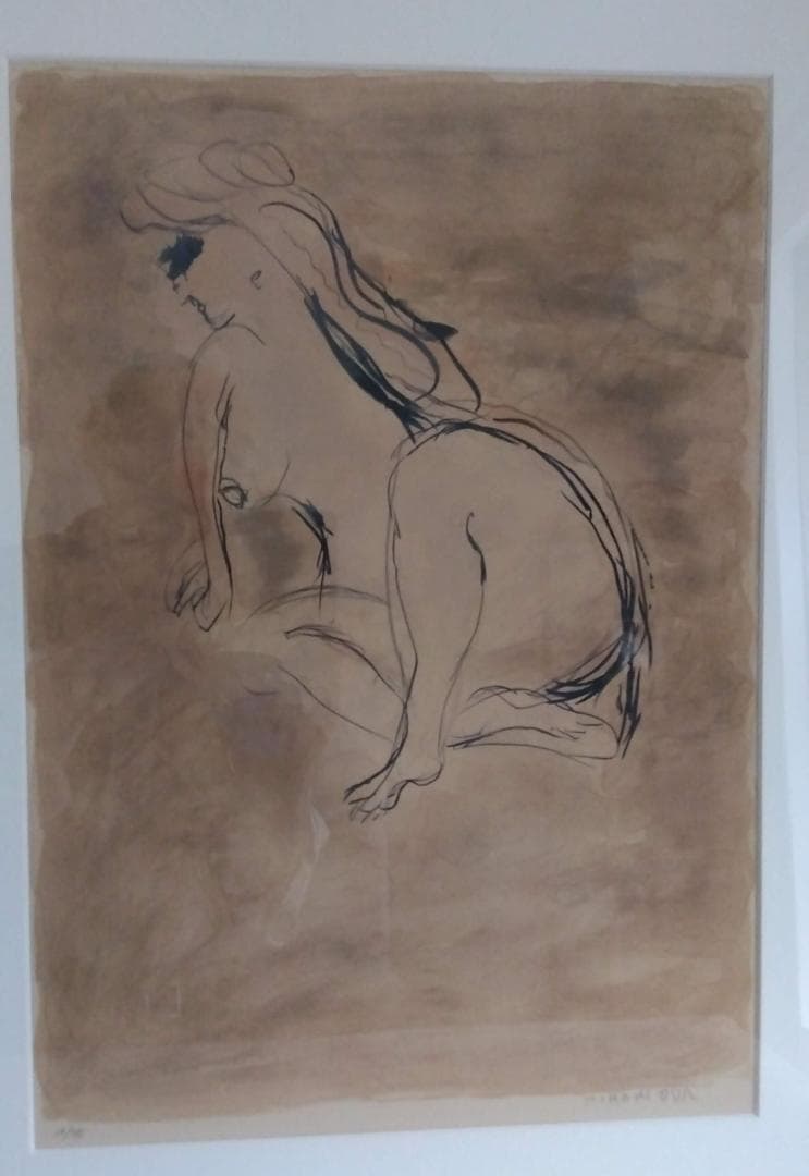 織田広喜　【裸婦】　リトグラフ　　16/75　　　18号