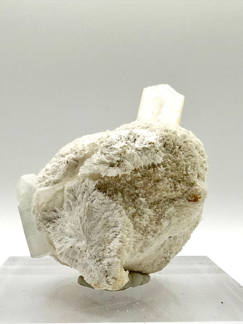 未使用レア 『雪見だいふく』モルデナイト モルデン沸石 原石 鉱物標本