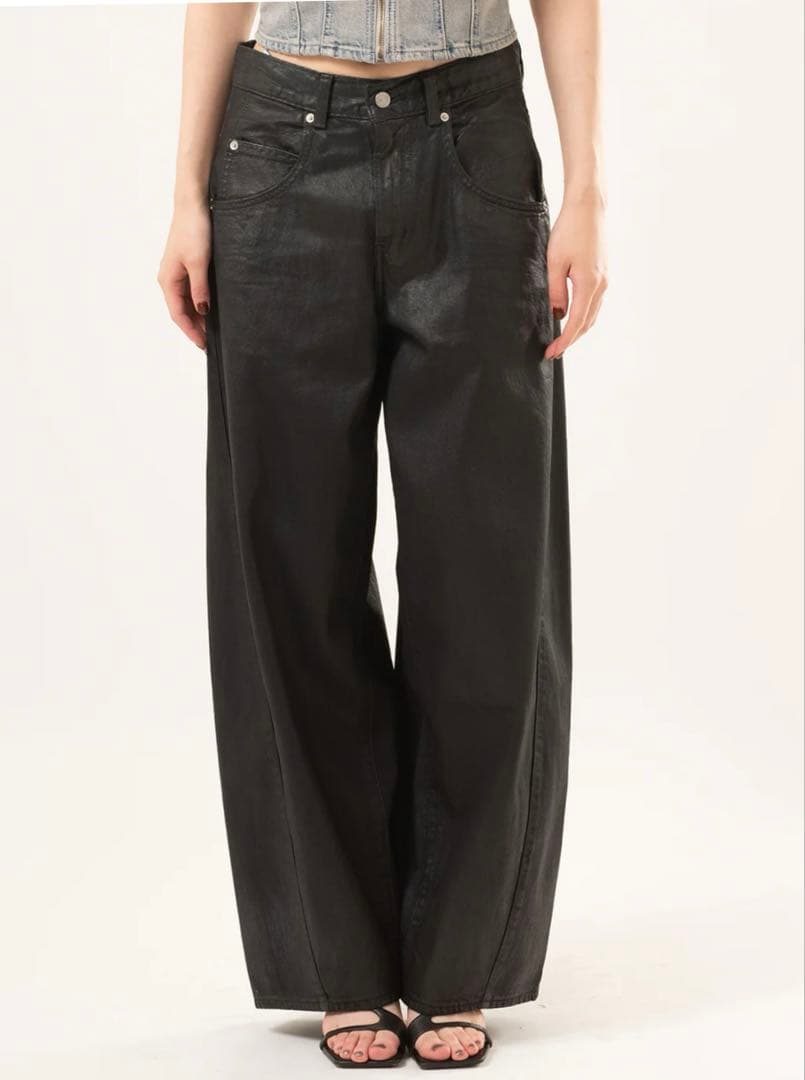 専用 Levi's super baggy バレルジーンズ ブラックコーティング