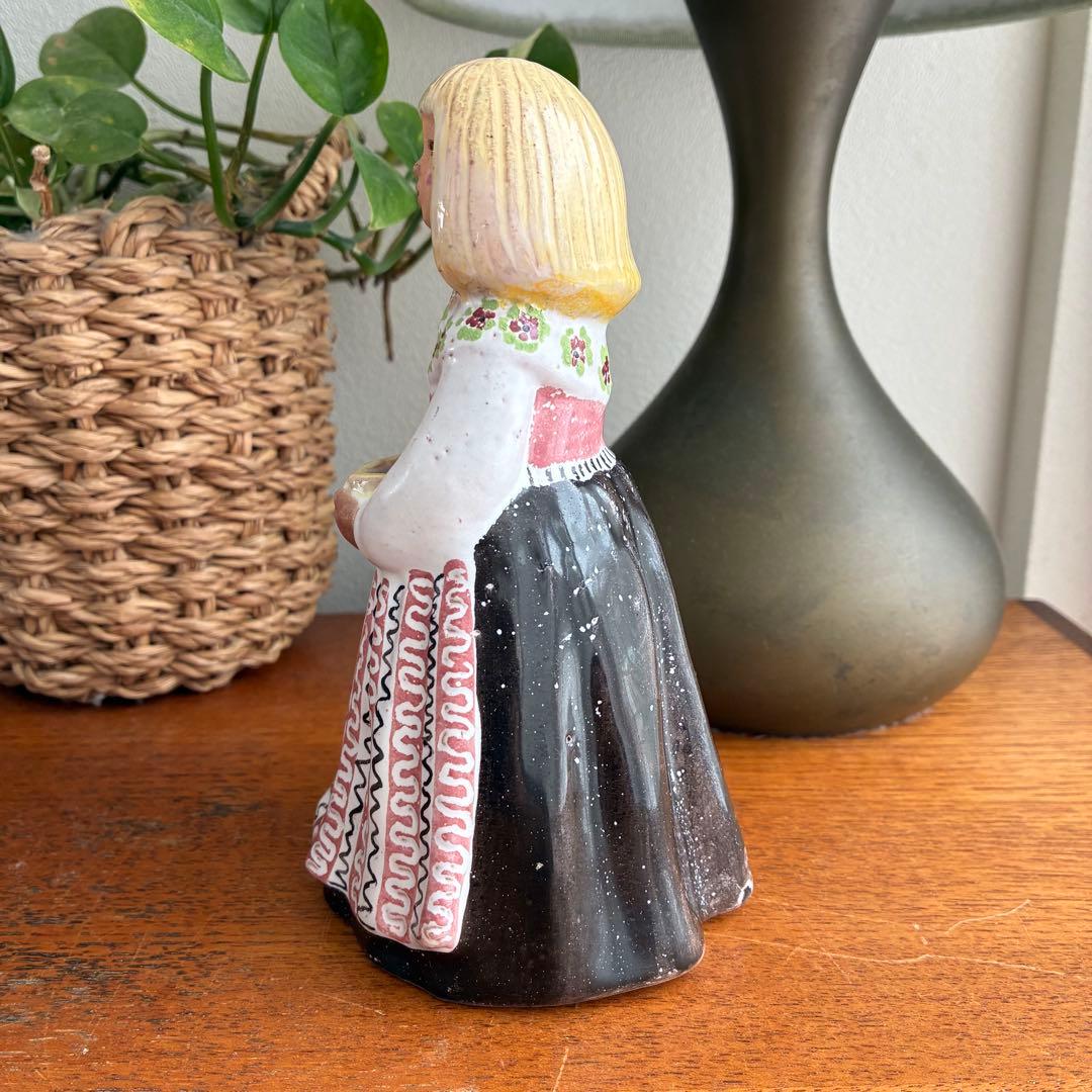 Rutebo ルーテボ フィギュア フラワーガール 北欧ビンテージ