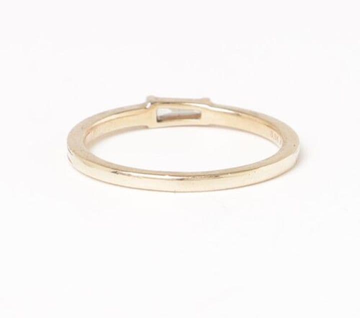 ageteアガットK10バケットダイヤモンドリング - メルカリ