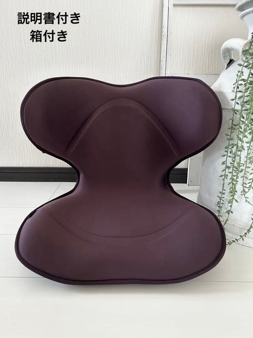 スタイルスマートStyIe SMART骨盤矯正　座椅子 紫 説明書、箱付き　美品