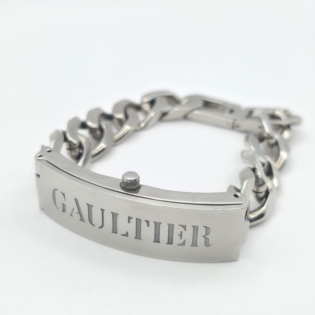 希少 稼働 ジャンポールゴルチエ ブレスレットウォッチ 腕時計 美品】【 希少】 ジャンポールゴルチエ ブレスウォッチ シルバー