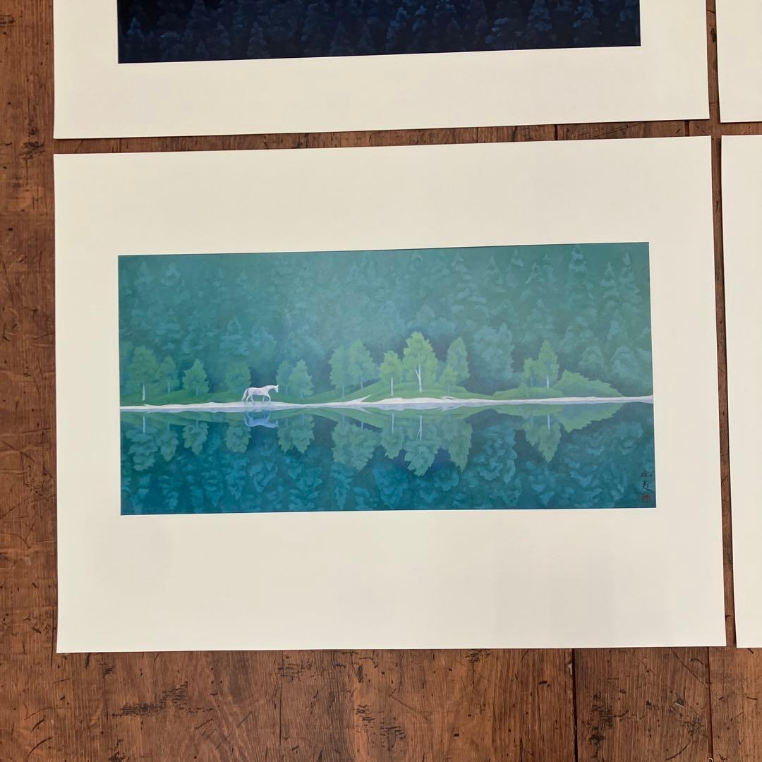 東山魁夷 爽風明水 日本経済新聞社 風景画 作品集 画集 8枚 四季 景色