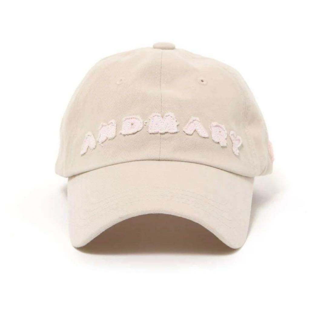 ANDMARY アンドマリー Mary logo cap beige 新品未使用タグ付き】andmary Mary logo cap [ beige ] アンドマリー