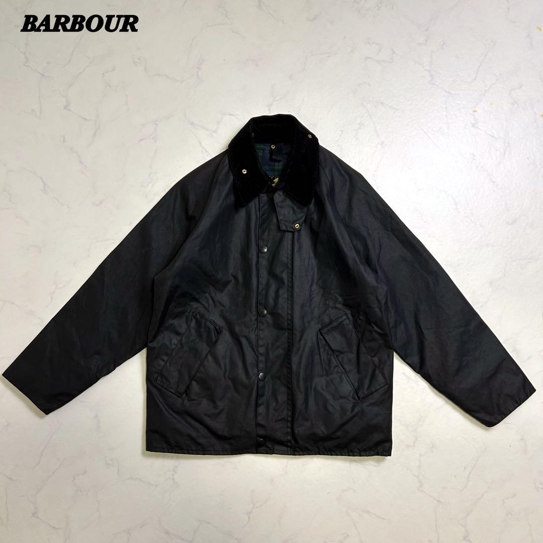 【00s】ミント BARBOUR TRANSPORT JACKET BLK 36