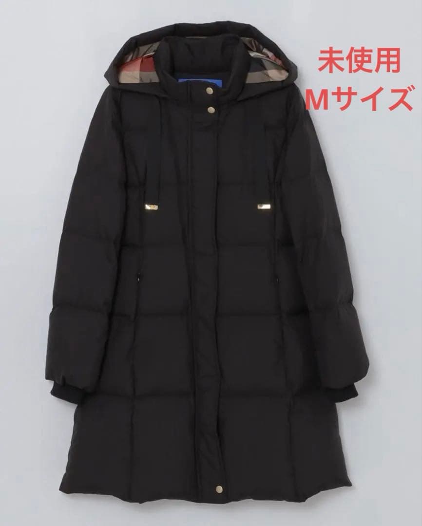 ブルーレーベル クレストブリッジ　ダウンコート　ブラック　ロングダウン