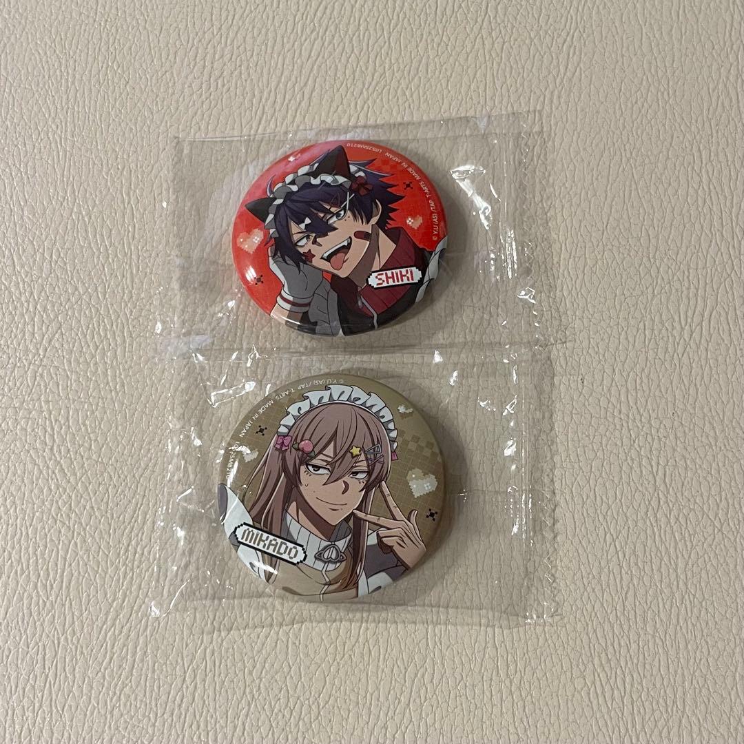 桃源暗鬼 一ノ瀬四季 桃寺神門 ジャージメイド 缶バッジ ガチャガチャ