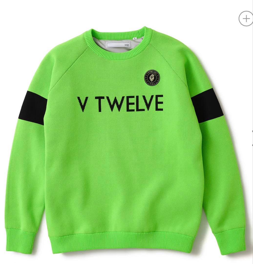 V12 V TWELVE防風ストレッチ裏地付きニット セーター 試着のみ XL