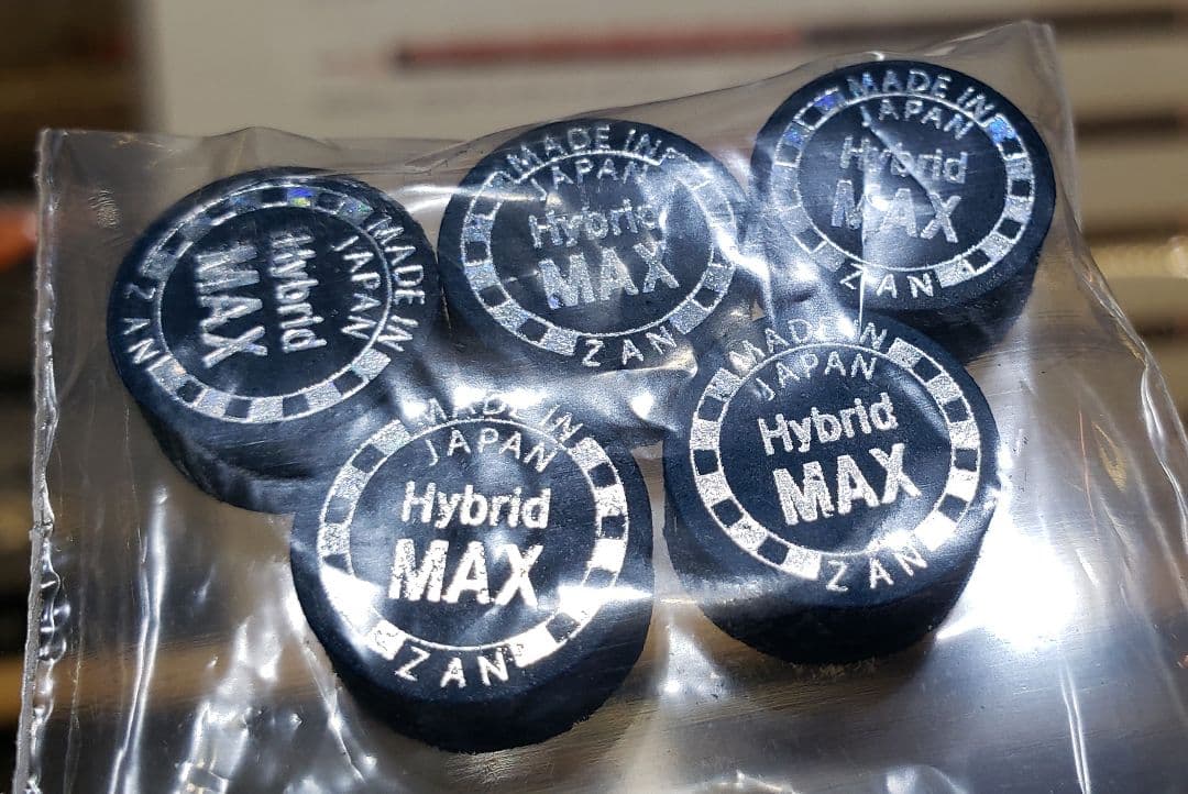 新　ZAN Hybrid MAX タップ　5個セット 斬PLUS2 【ハイブリッドマックス】斬タップ : ビリヤード フォックス