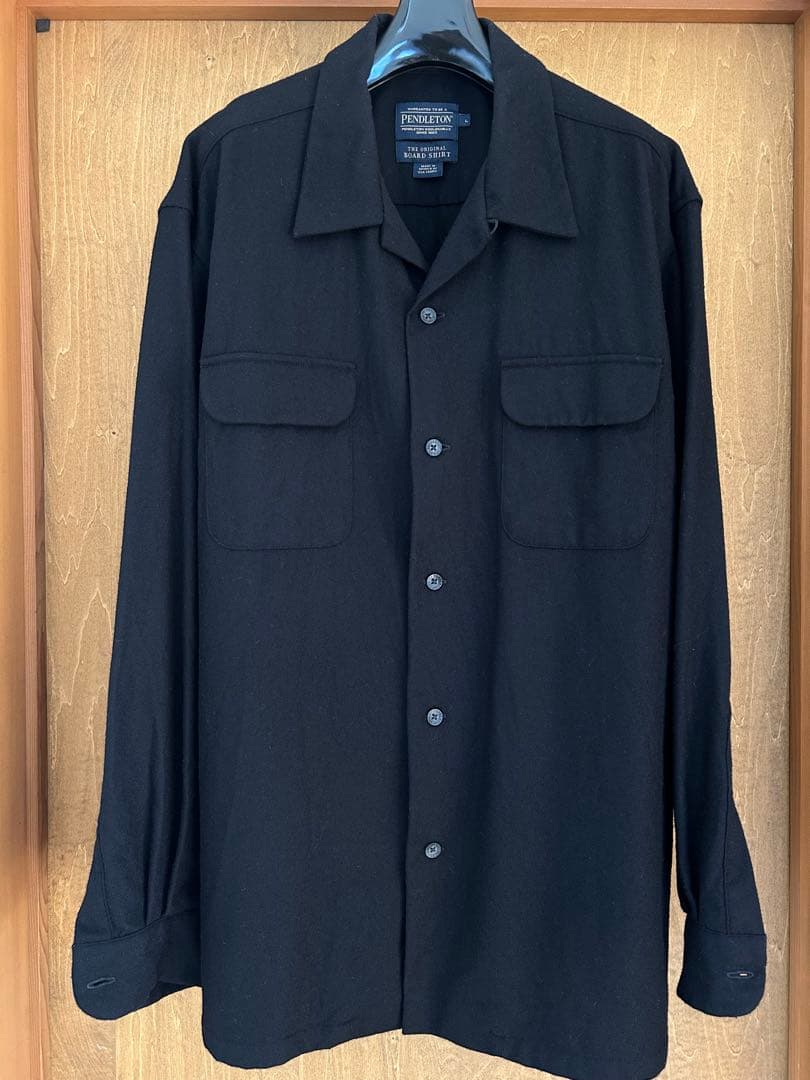 m*x様 極美品 PENDLETON BOARD SHIRT L ブラック 単色