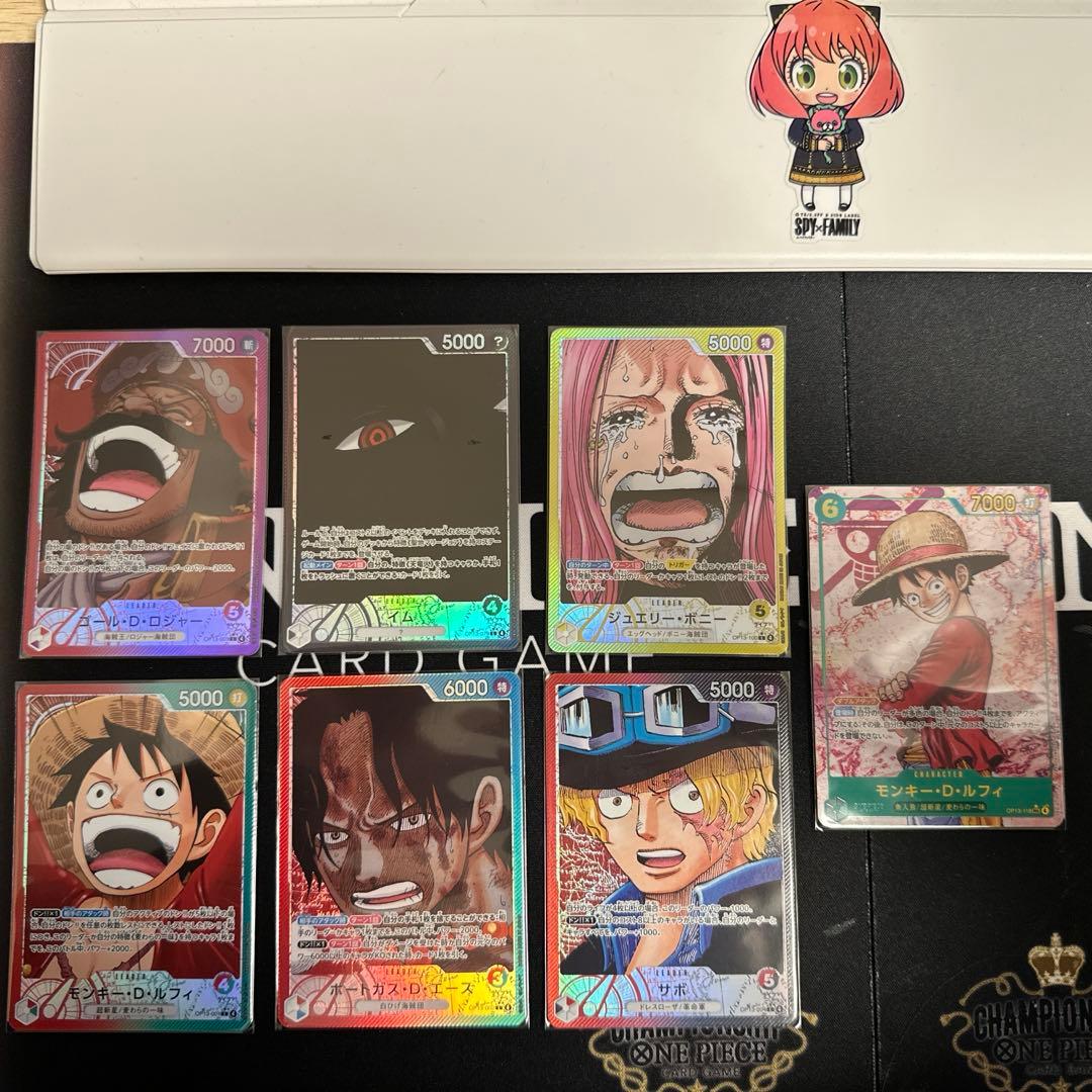 GODパック リーダーパラレル 6枚セット&ルフィSEC